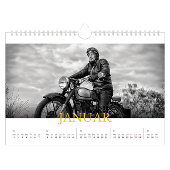 Fotokalender A4 — Historischer Stil
