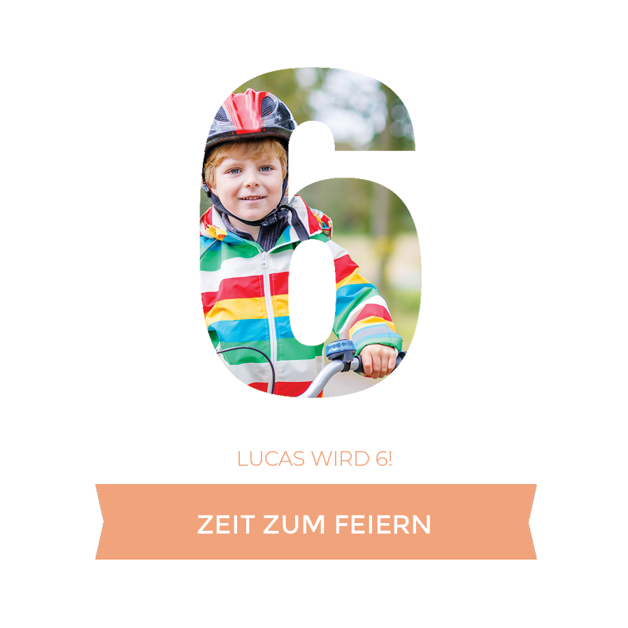 Einladungskarten — Große Zahlen