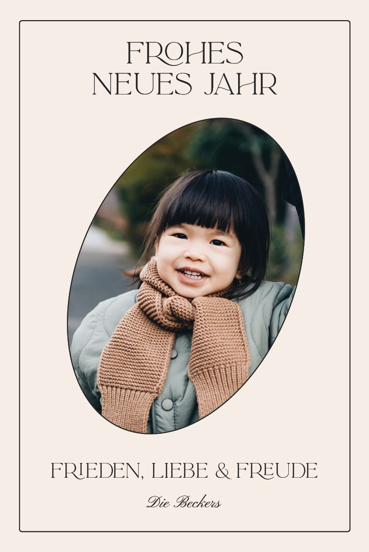 Fotokarten — Ovaler Rahmen