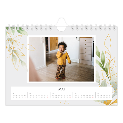 Fotokalender A5 — Floraler Akzent [deckblatt]