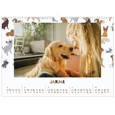 Fotokalender A3 — Verspielter Welpe [Januar]