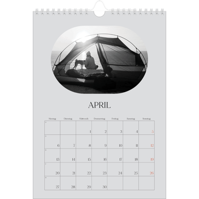 Fotokalender A4 (20 x 30 cm) — Abenteuer-Route [April]