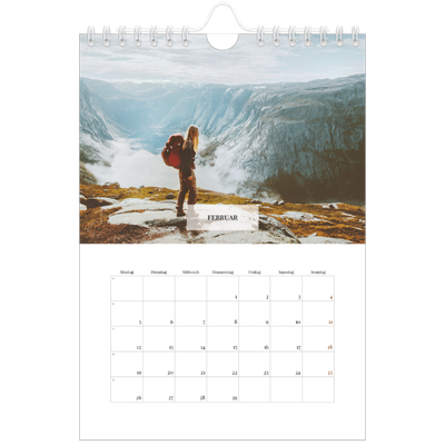 Fotokalender A5 — Klassischer Kalender [Februar]