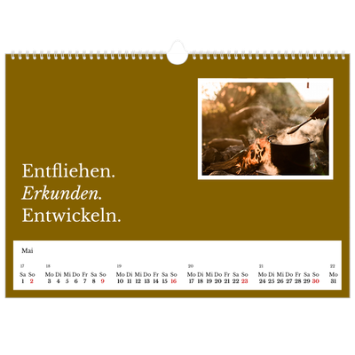 Fotokalender A3 — Redaktionelle Erde [Mai]