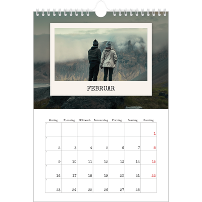 Fotokalender A4 (20 x 30 cm) — Die Porträtaufnahme [Februar]