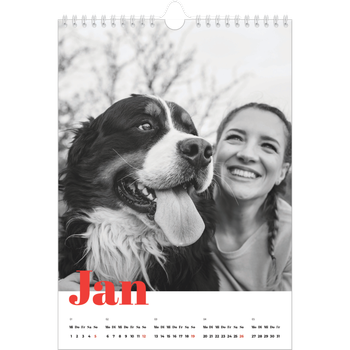 Fotokalender A4 — Kräftige Farben