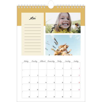 Fotokalender A4 (20 x 30 cm) — Listen Kalender [deckblatt]