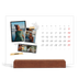 Tischkalender mit Holzfuß Querformat  — Scrapbook-Flair [Januar]