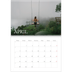 Fotokalender A4 doppelt (30 x 40 cm) — Einfacher Serif [April]
