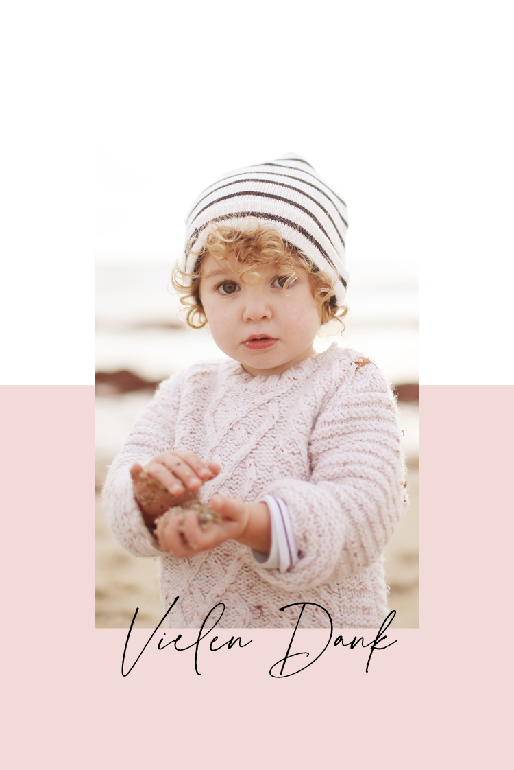 Dankeskarten — Dankeskarte Pink