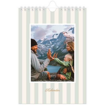 Fotokalender A5 — Schrift und Streifen [deckblatt]