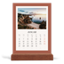 Tischkalender mit Holzfuß Hochformat  — Klassische Farben [Januar]