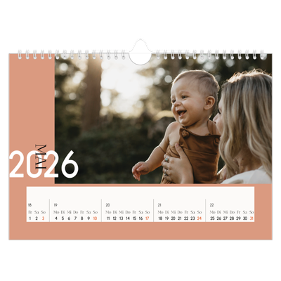 Fotokalender A4 — Überlappender Text [deckblatt]