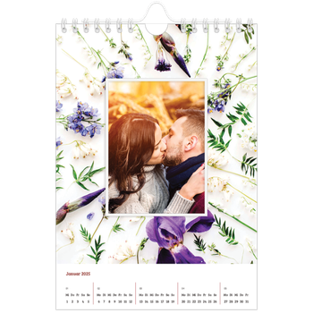 Fotokalender A5 — Blumenrahmen