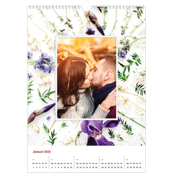 Fotokalender A3 — Blumenrahmen