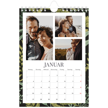 Fotokalender A5 — Blumiger Hintergrund