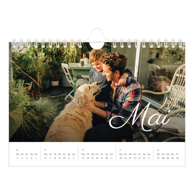 Fotokalender A5 — Handgeschriebener Monat [deckblatt]