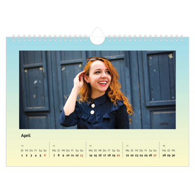 Fotokalender A4 — Pastelltöne [April]