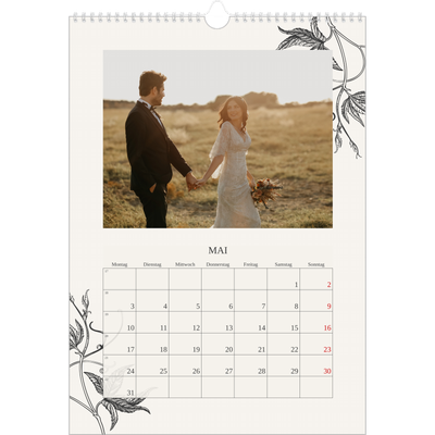 A3 Jahreskalender — Tinte und Efeu [Mai]