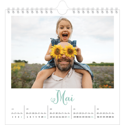 Jahreskalender Quadratisch — Hallo Welt [deckblatt]