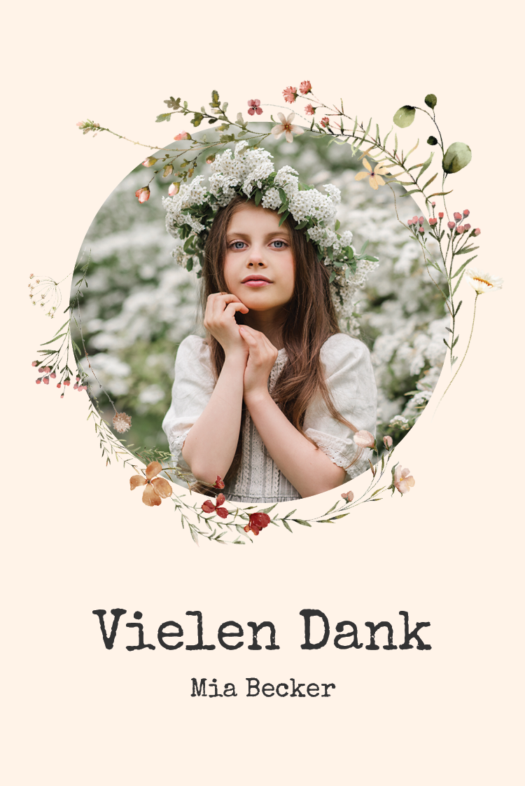 Dankeskarten — Geheimer Garten