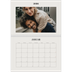 Fotokalender A4 doppelt (30 x 40 cm) — Schlicht in Creme [Januar]