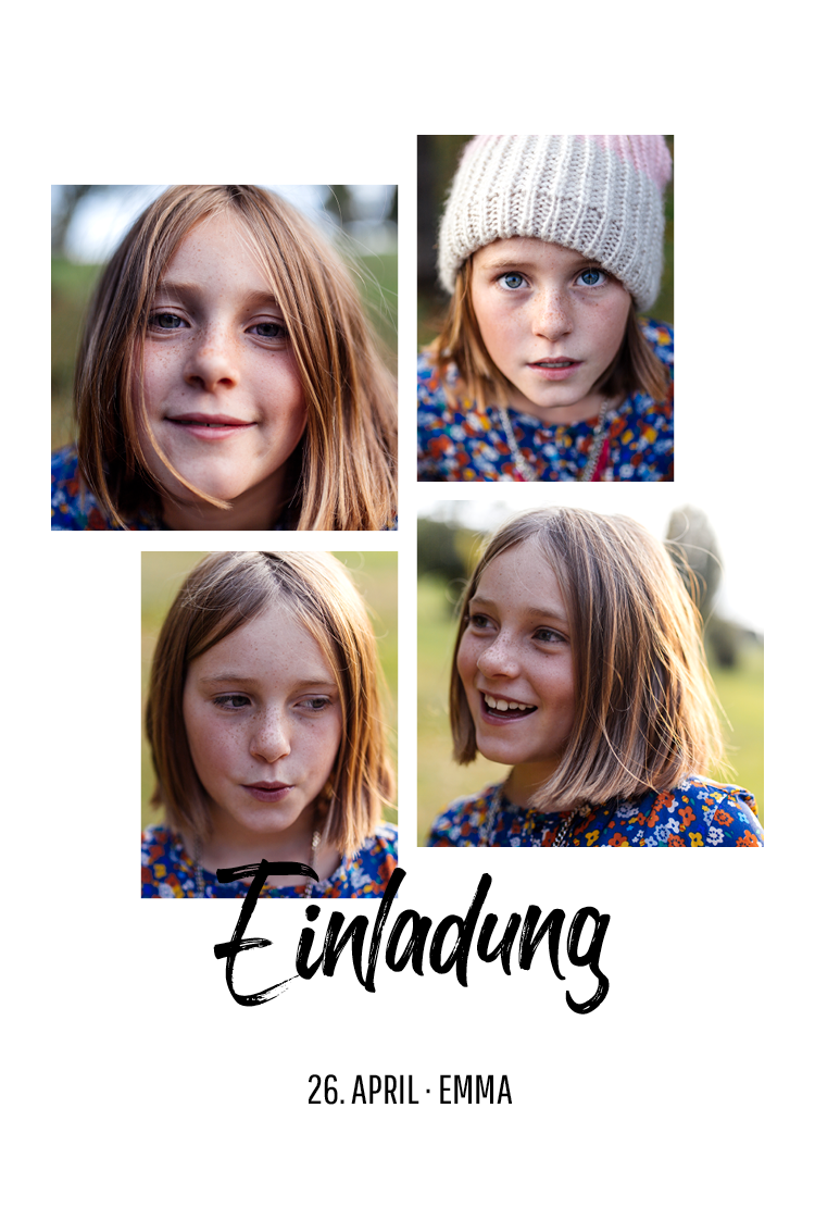 Einladungskarten — Das bin ich