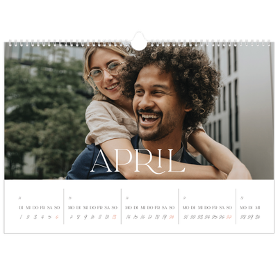 Fotokalender A3 — Überlebensgroß [April]
