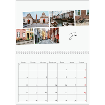 Fotokalender A4 doppelt — Städtereise