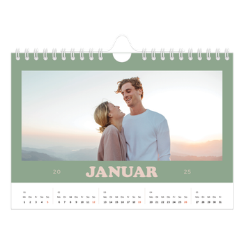 Fotokalender A5 — Rahmen im Retrostil
