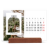 Tischkalender mit Holzfuß Querformat  — Der offene Bogen [Februar]
