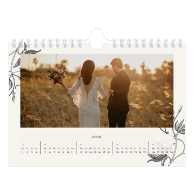 Fotokalender A5 — Tinte und Efeu [April]