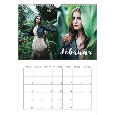 A3 Jahreskalender — Monat [Februar]