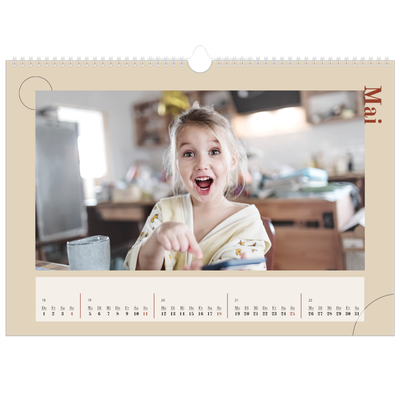 Fotokalender A3 — Assymetrischer Text [deckblatt]