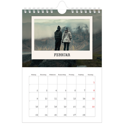 Fotokalender A5 — Die Porträtaufnahme [Februar]