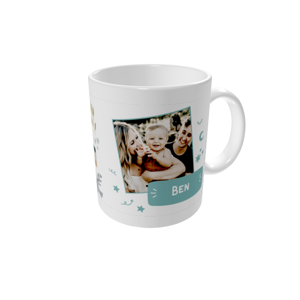 Tasse bedrucken — Mein erstes Jahr - blau
