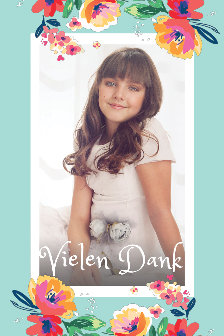 Dankeskarten — Schöne Blumen