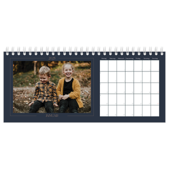 Tischkalender — Preußisch Blau