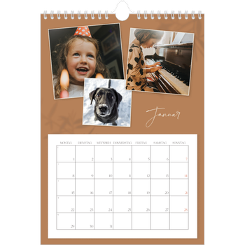 Fotokalender A4 — Warme Erdtöne