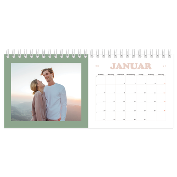 Tischkalender — Rahmen im Retrostil