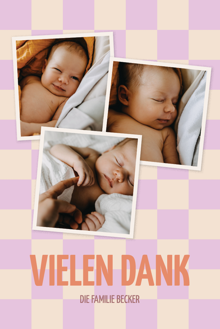 Dankeskarten — Kleine Fliesen