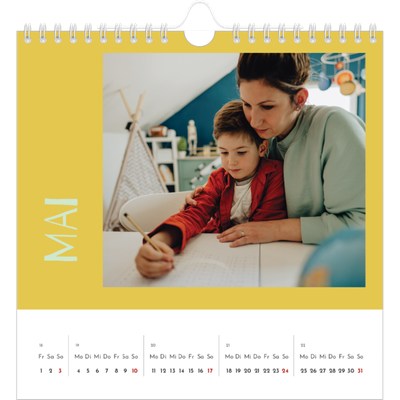 Jahreskalender Quadratisch — Farbenfroh wie du [deckblatt]