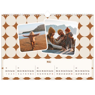 Fotokalender A3 — Retro-Muster [deckblatt]