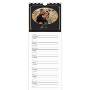 Küchenkalender (15 x 40 cm) — Vintage und klassisch