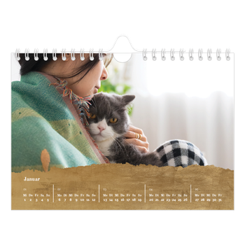 Fotokalender A5 — Blattgold