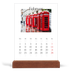 Tischkalender mit Holzfuß Hochformat  — Mein Reisebericht [Februar]