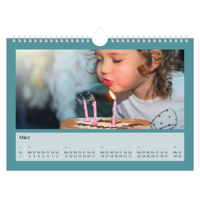 Fotokalender A4 — Farbenfroher Hintergrund [Marsch]