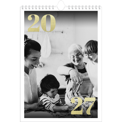Fotokalender A4 (20 x 30 cm) — Große Glitzerzahlen [deckblatt]