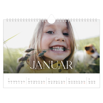 Fotokalender A4 — Zwölf große Monate