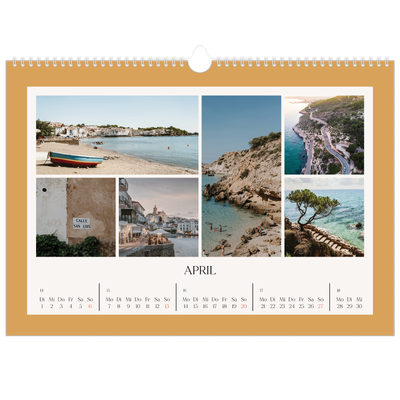 Fotokalender A3 — Klassische Farben [April]